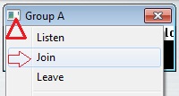 Joining a group