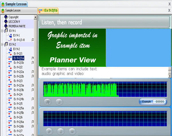 Exemple Item Planner View