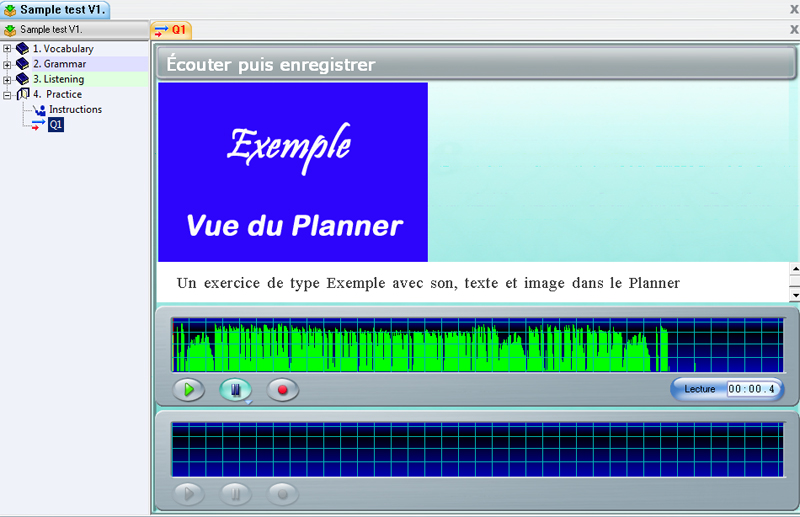 Exemple Item Planner View