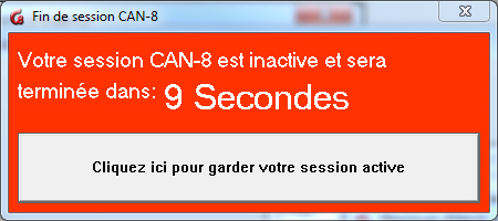 Inactivity Timeout Warning